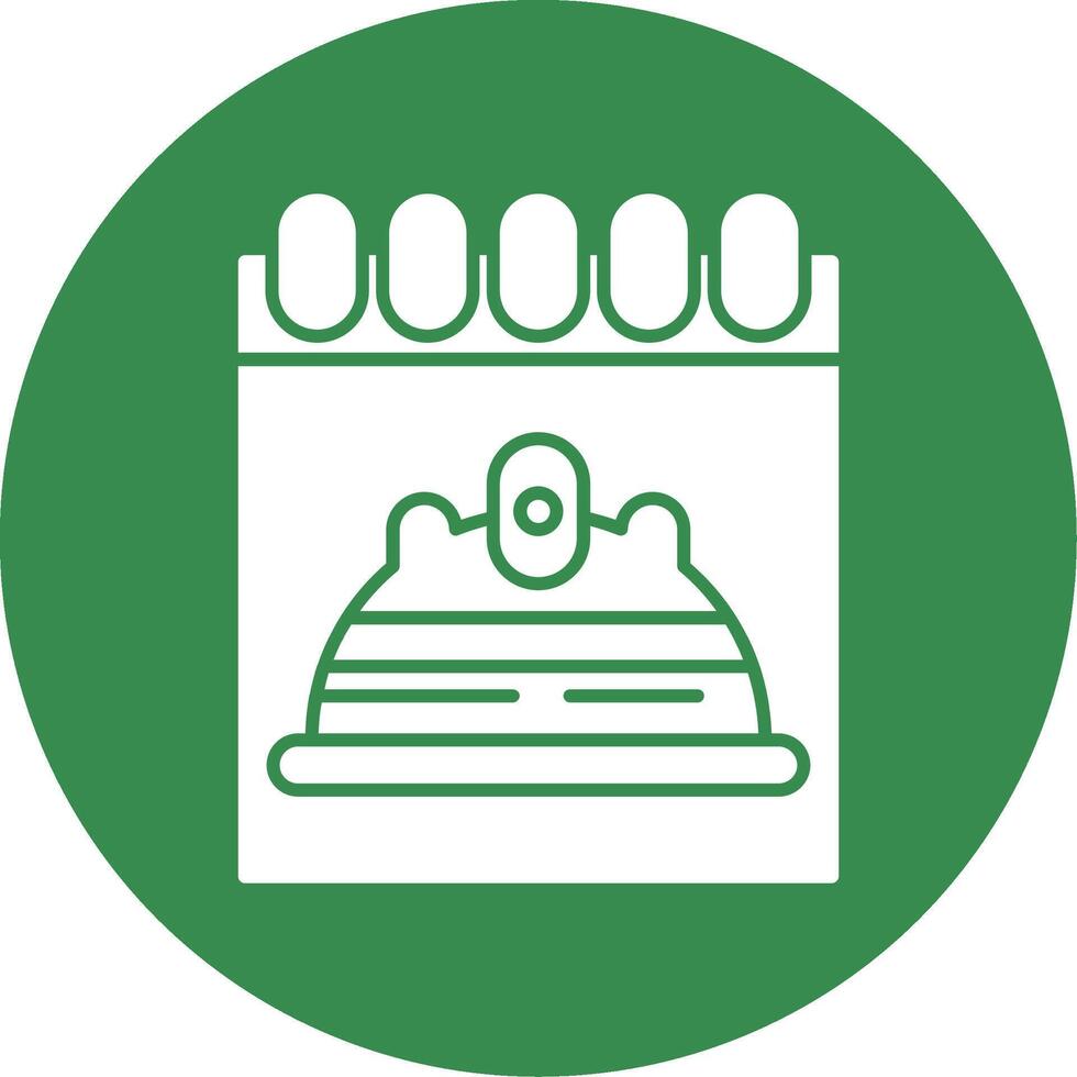 Labour Day Glyph Circle Icon vector