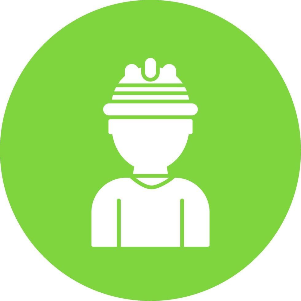 Labor Glyph Circle Icon vector