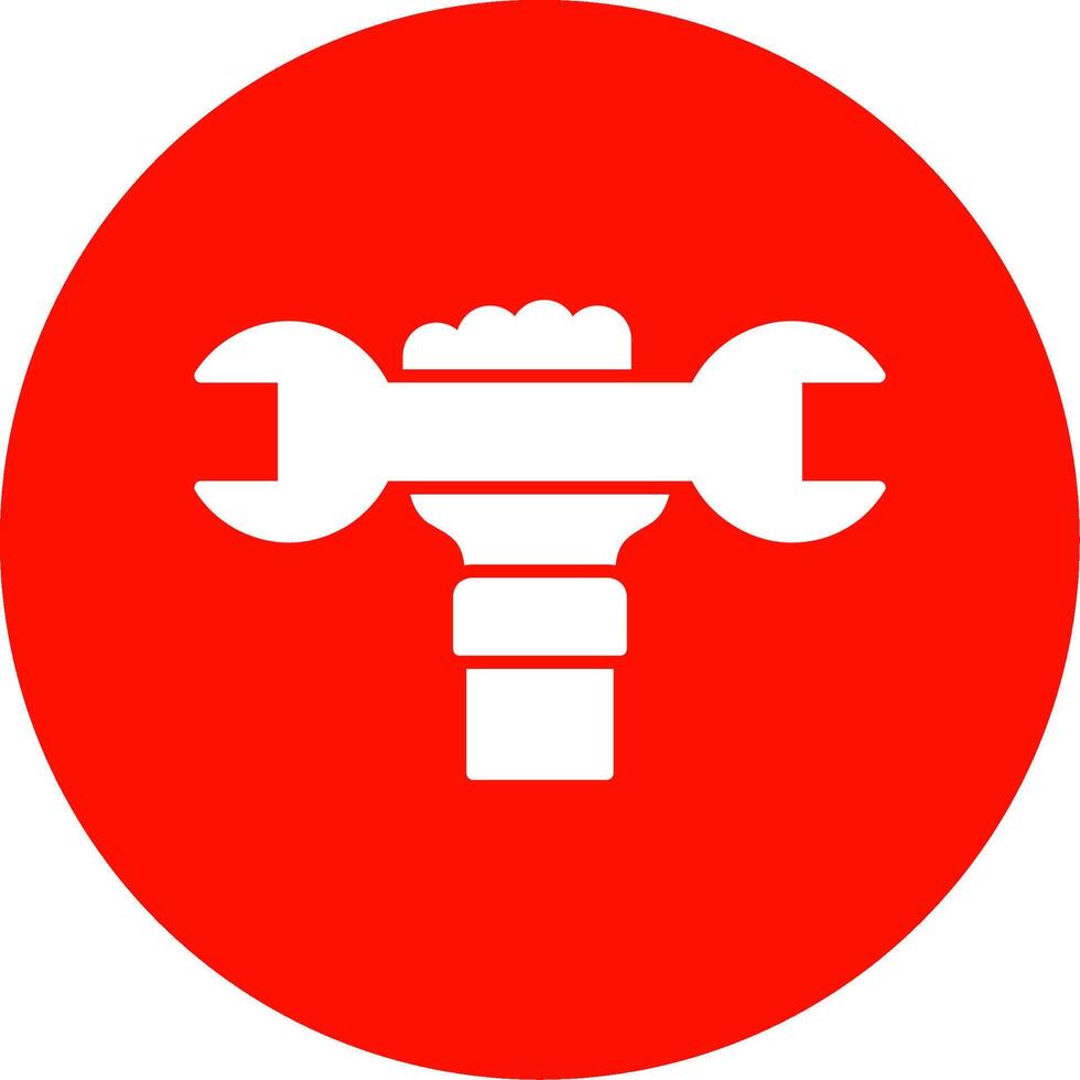 Labour Day Glyph Circle Icon vector