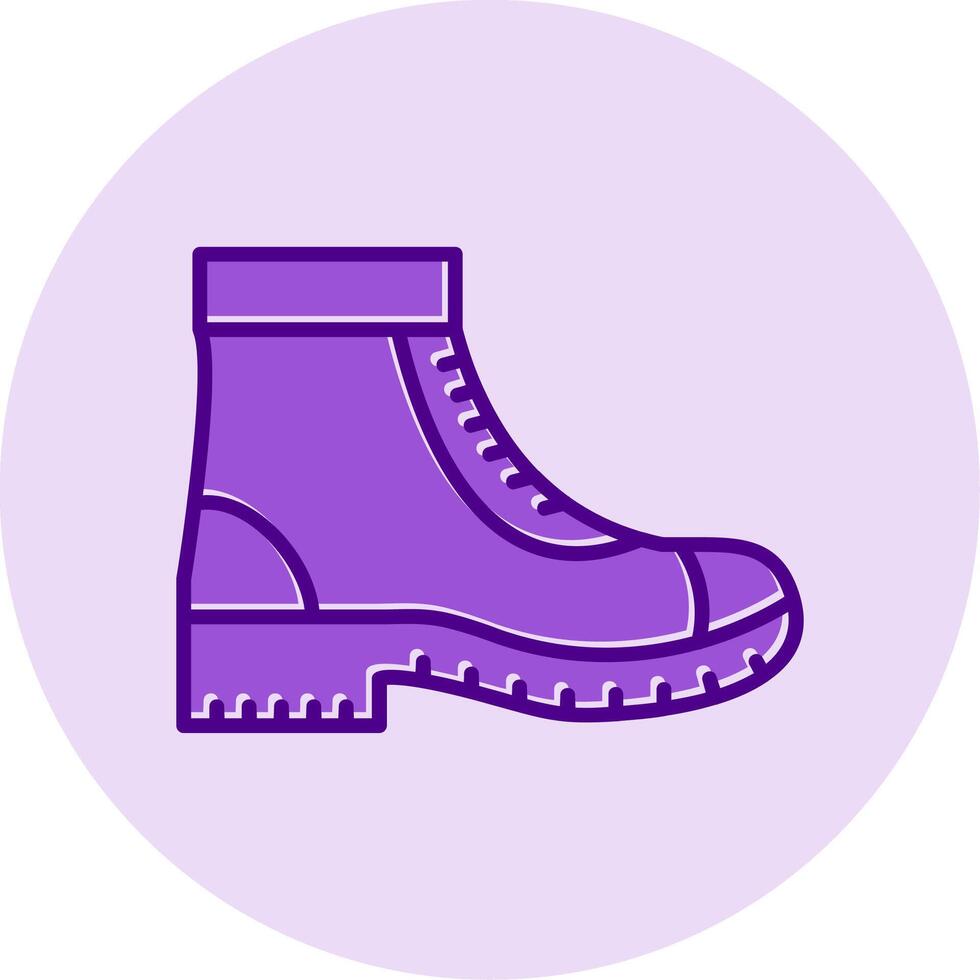 Military Boot Vector Icon