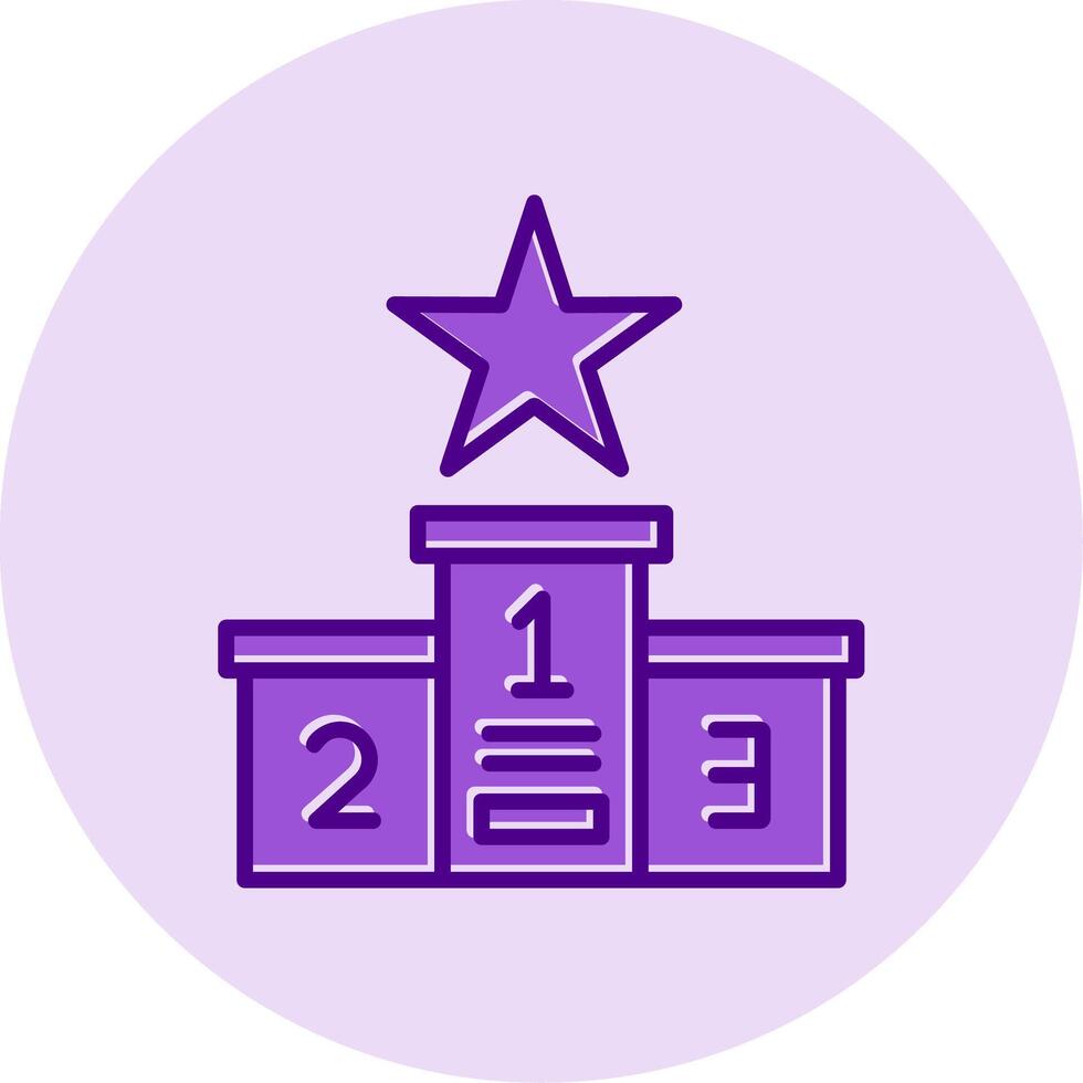 Podium Championship Vector Icon