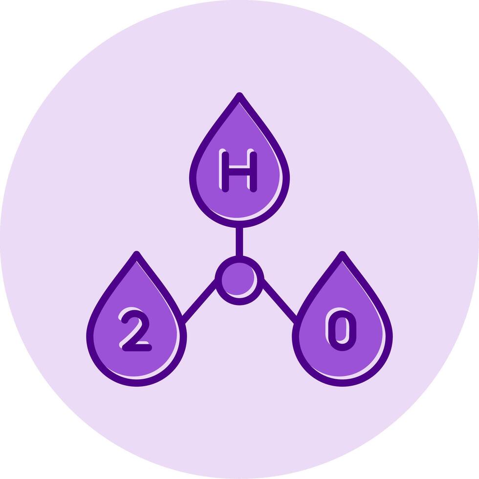 H2o Vector Icon