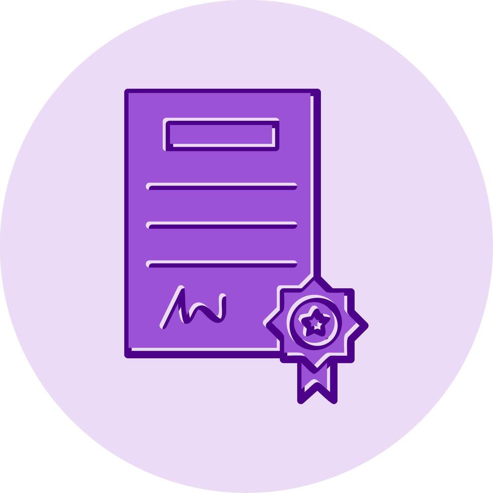 Certificate Vector Icon