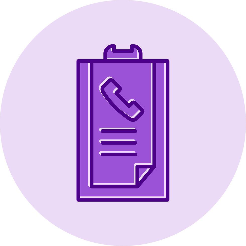 Call list History Vector Icon