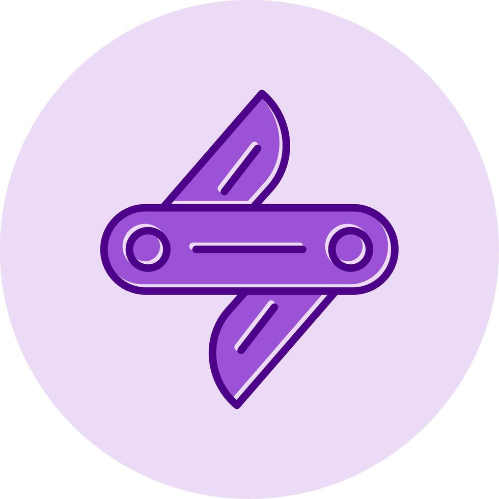 Swiss Knife Vector Icon