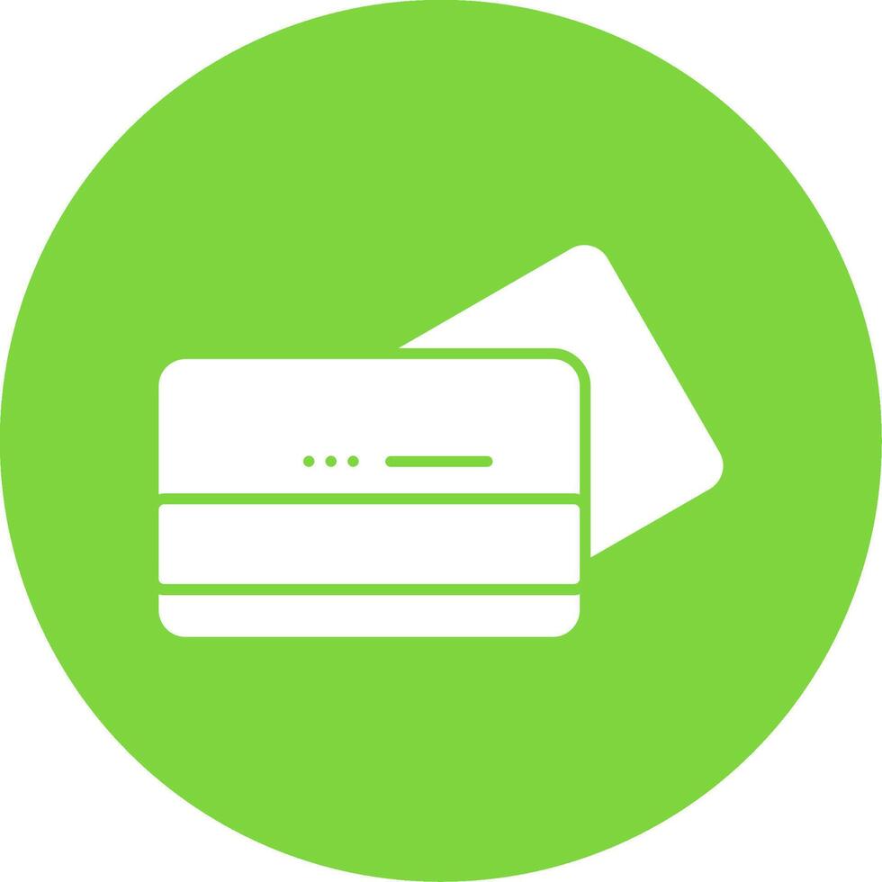 Card Payment Glyph Circle Icon vector