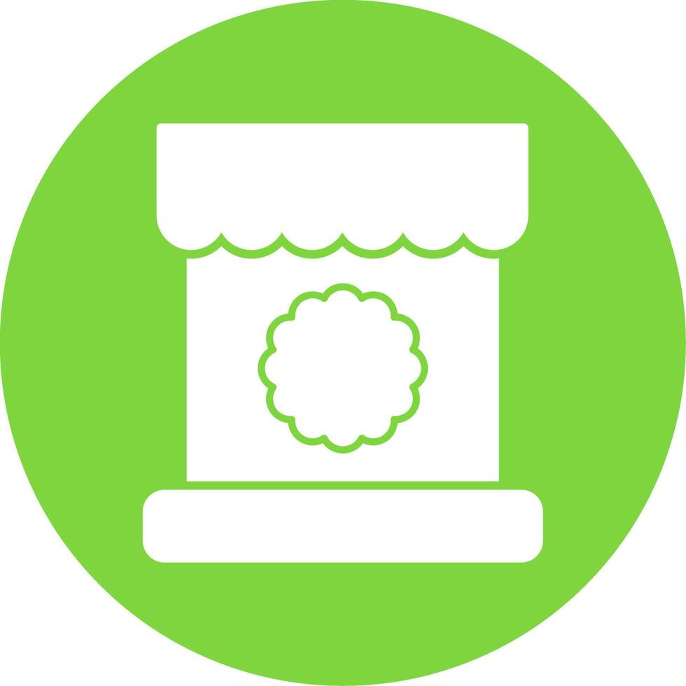 Discount Glyph Circle Icon vector
