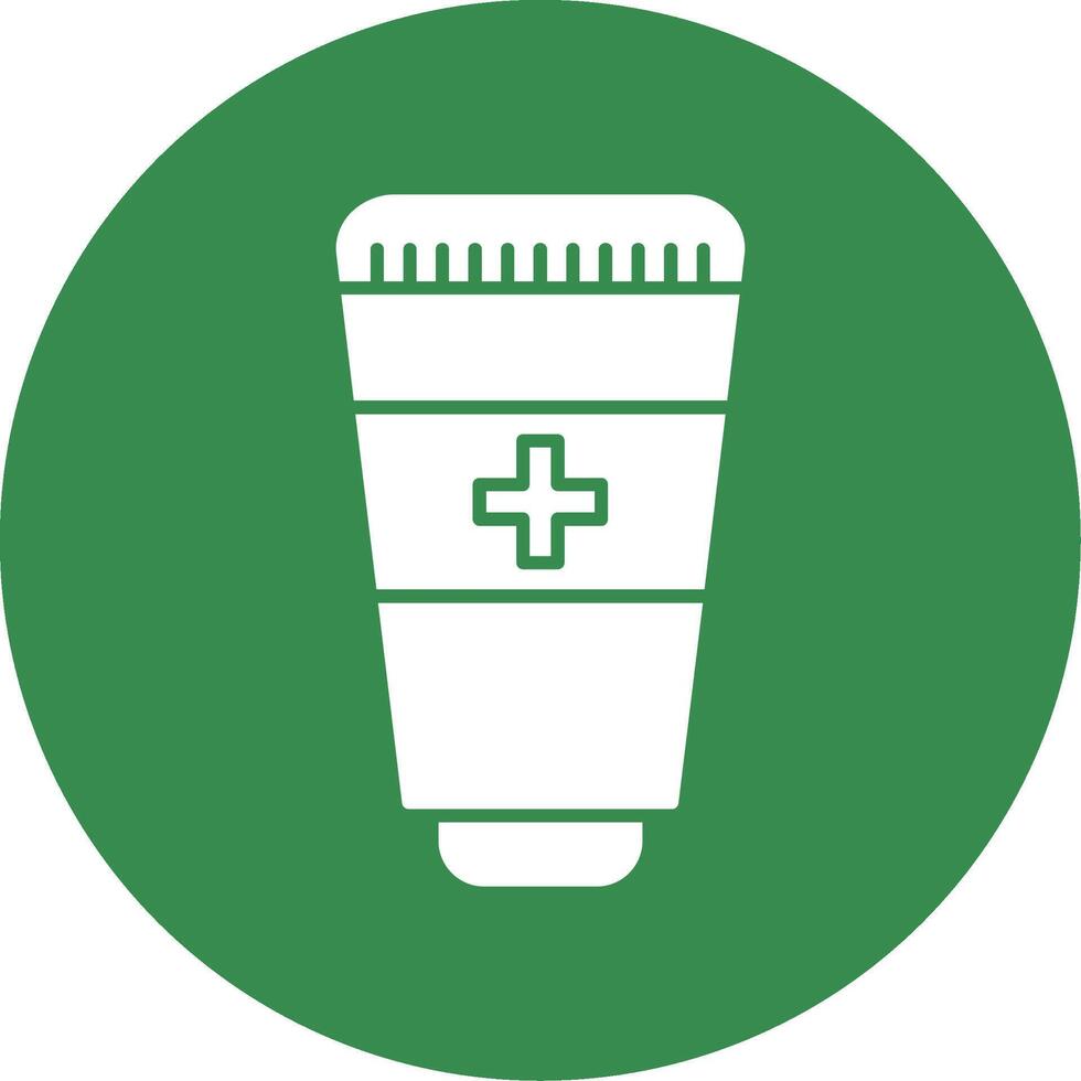 Hand Sanitizer Glyph Circle Icon vector