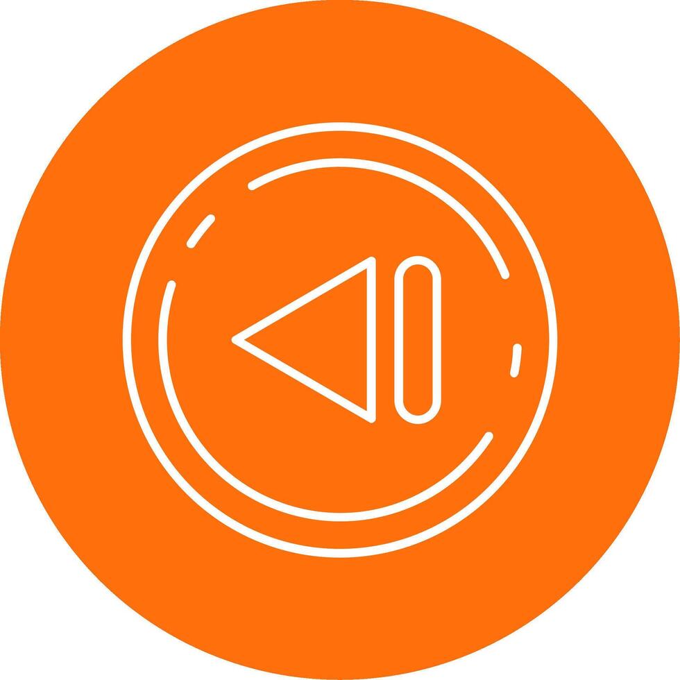Previous Linear Circle Multicolor Design Icon vector