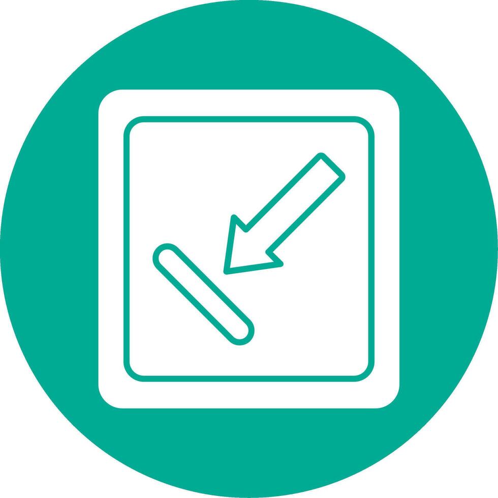Objective Glyph Circle Icon vector