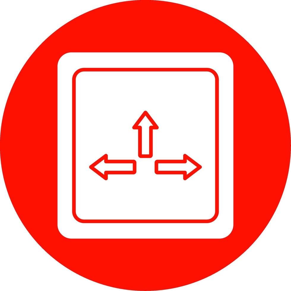 Resize Glyph Circle Icon vector