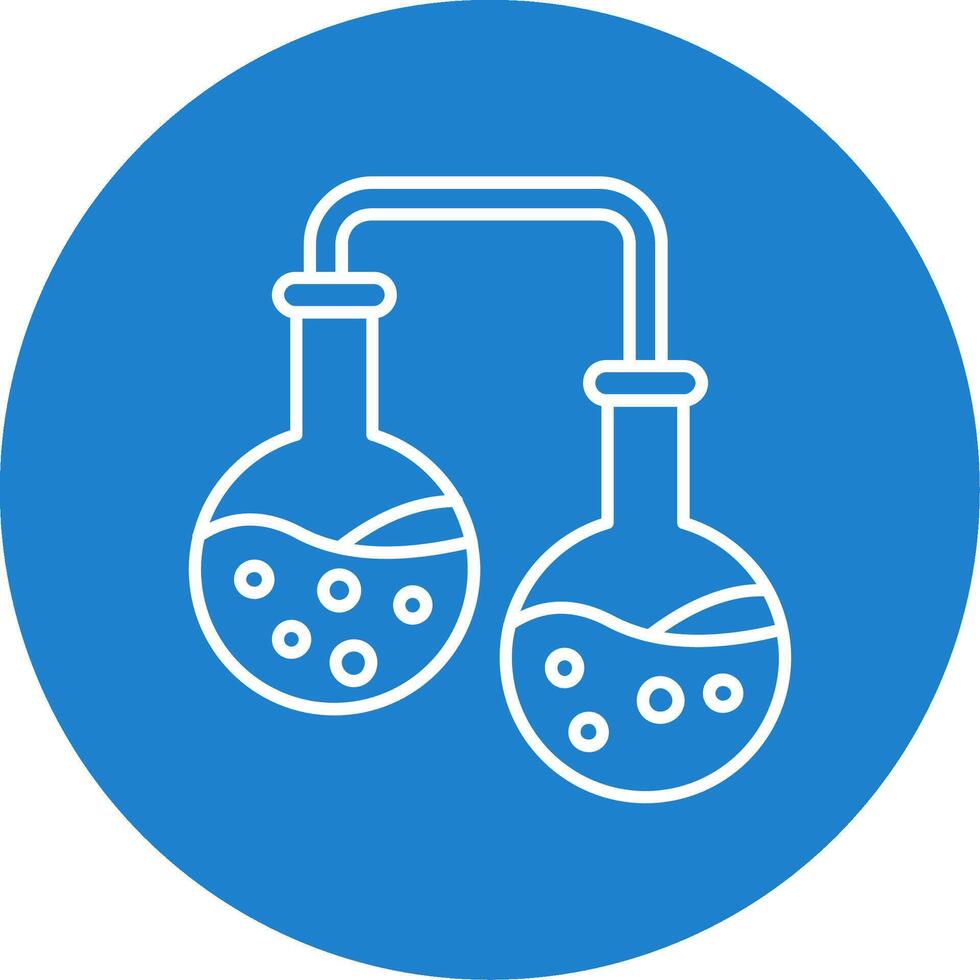Experiment Linear Circle Multicolor Design Icon vector