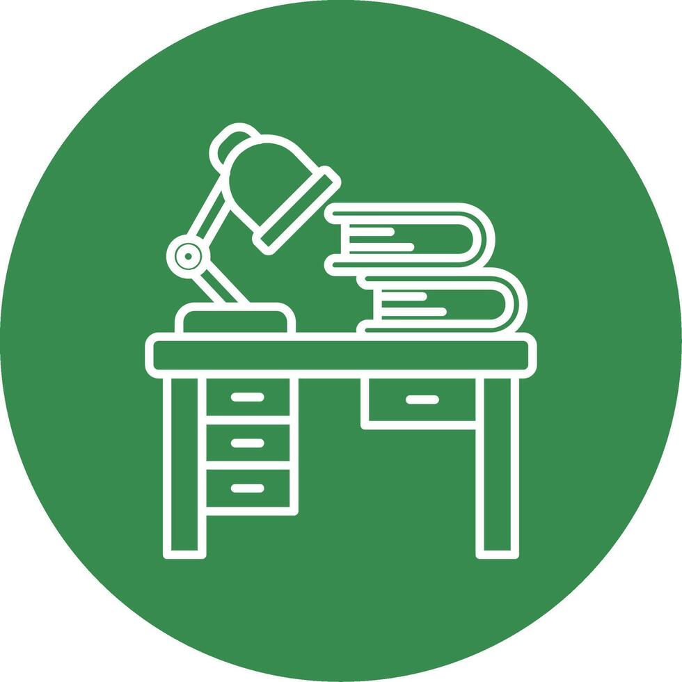 Workspace Linear Circle Multicolor Design Icon vector