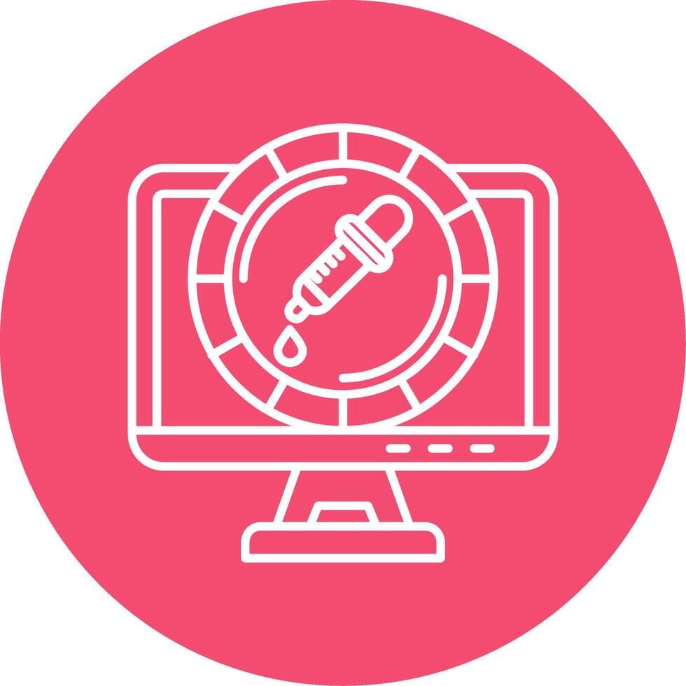 Color Linear Circle Multicolor Design Icon vector