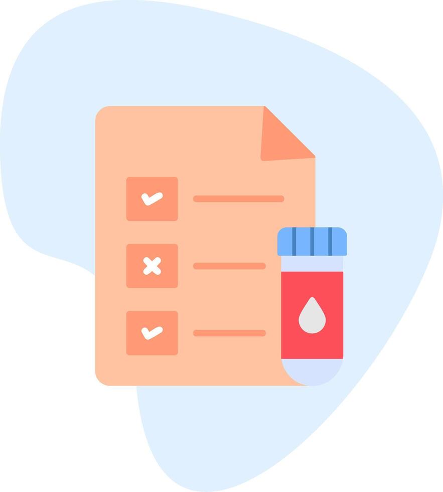 Medical Test Report Vector Icon