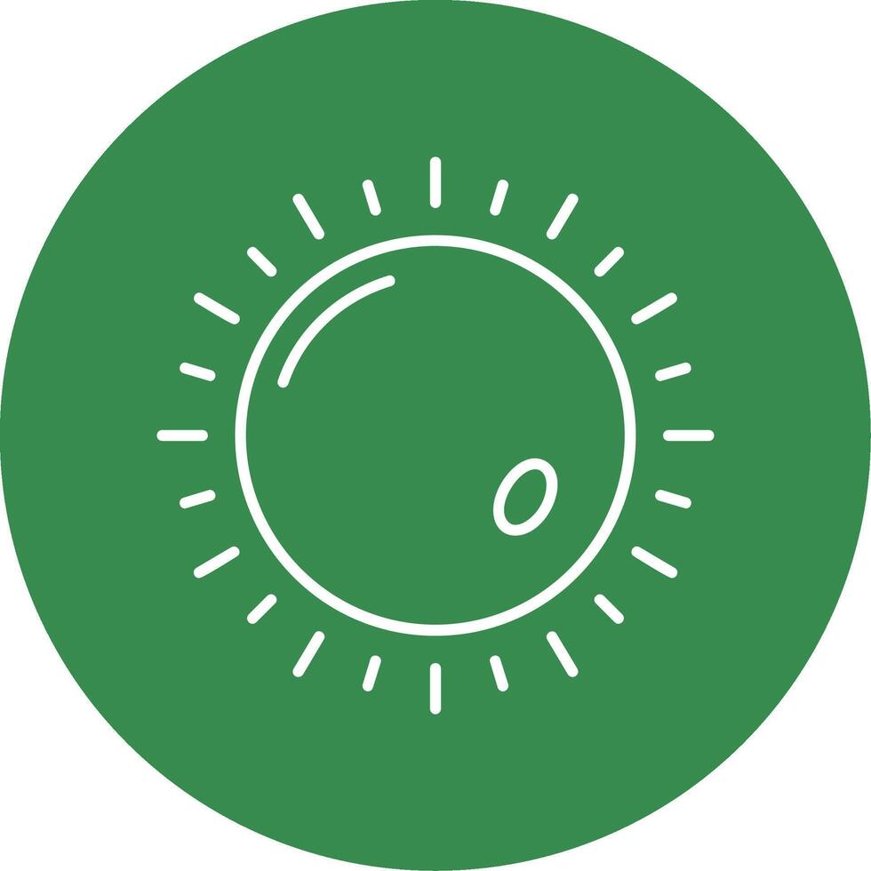 Sun Linear Circle Multicolor Design Icon vector