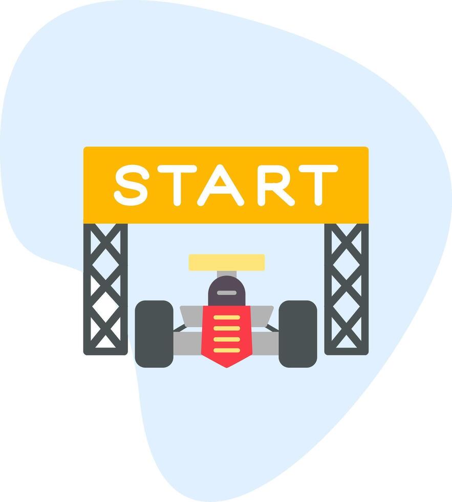 Starting Race  Vector Icon