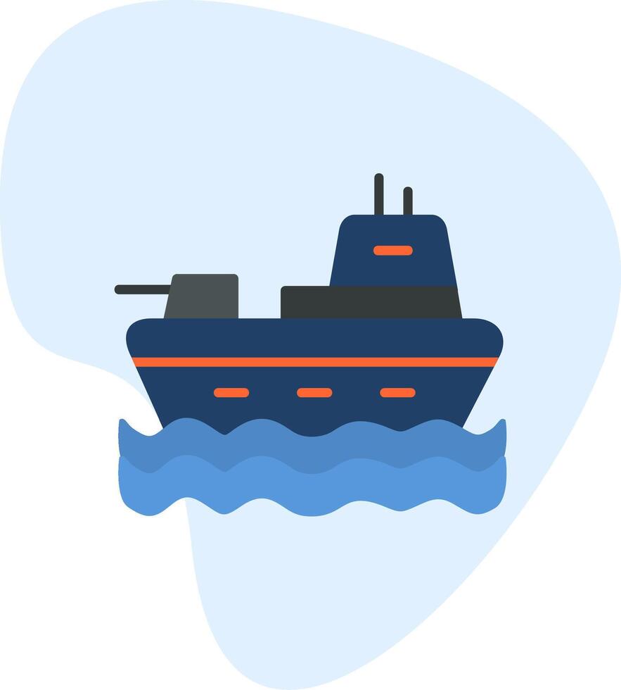 Military Ship Vector Icon