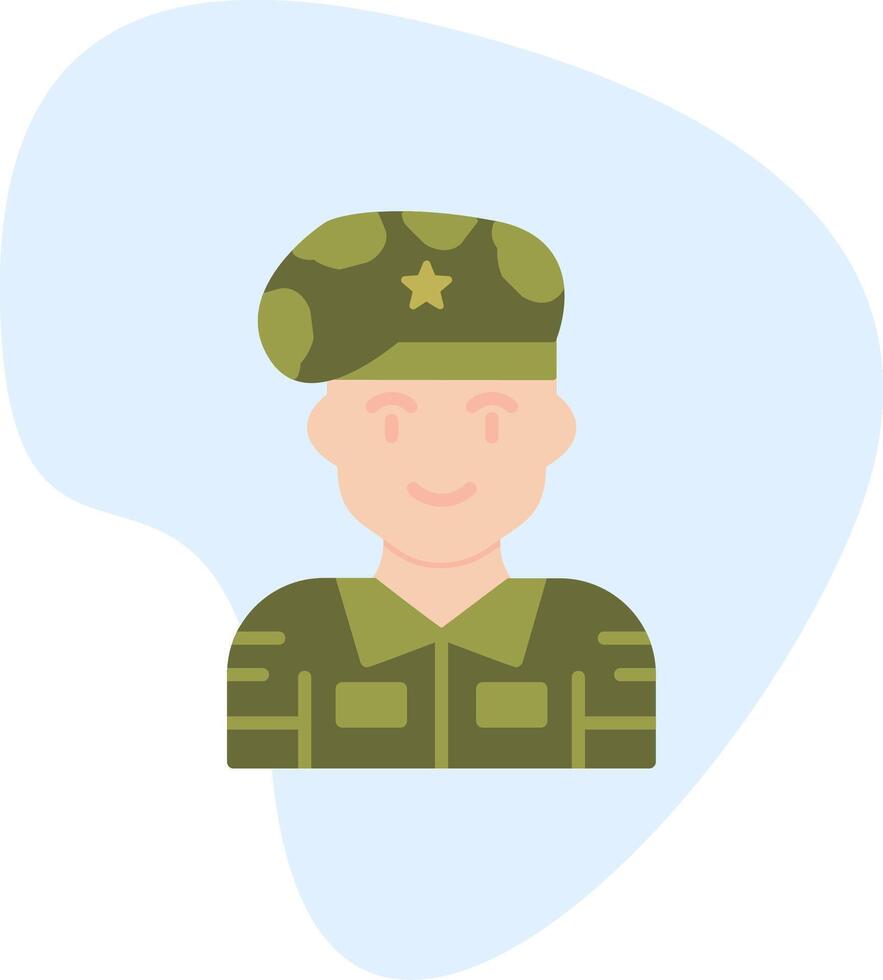 icono de vector de soldado