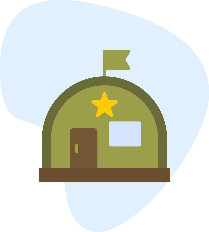 Military Warehouse Vector Icon