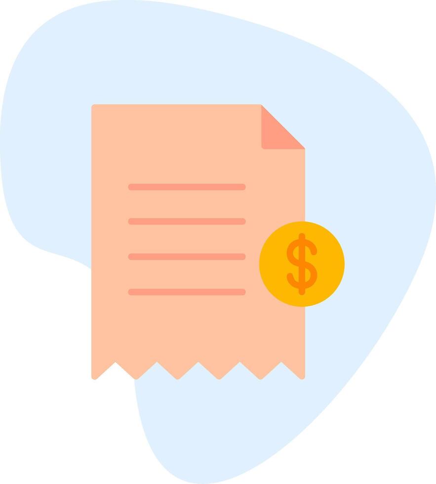 Shopping Receipt Vector Icon