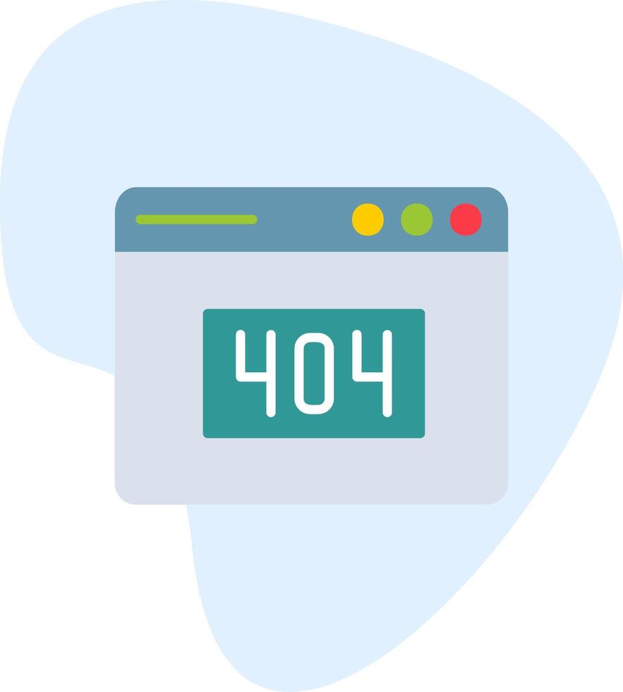 404 Error Vector Icon