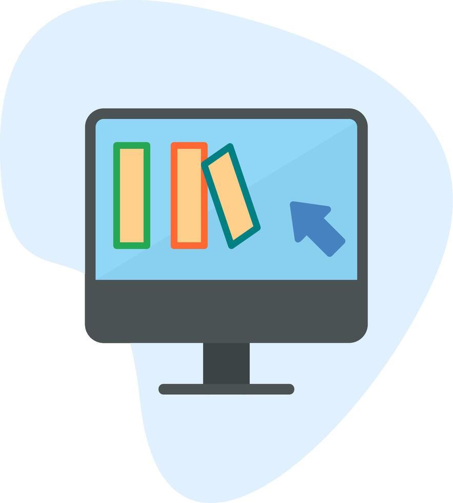 Online Book purchase Vector Icon