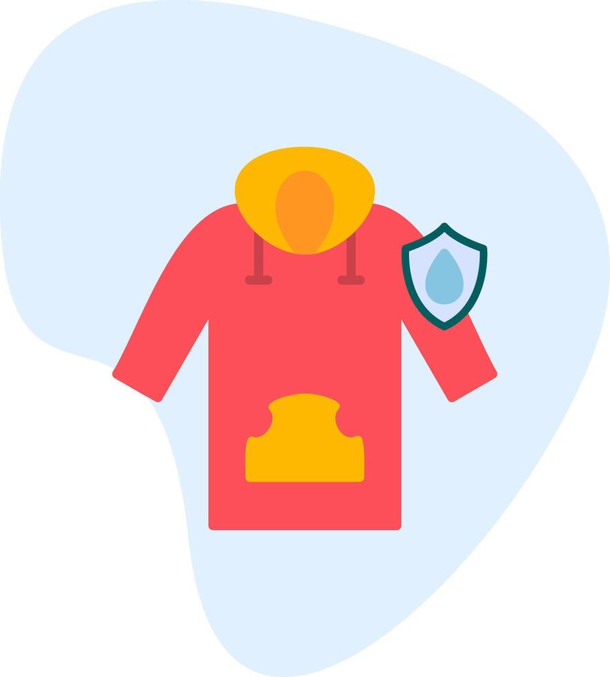 Waterproof Hoodie Vector Icon