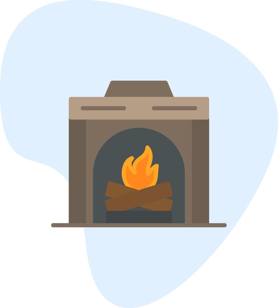 icono de vector de chimenea