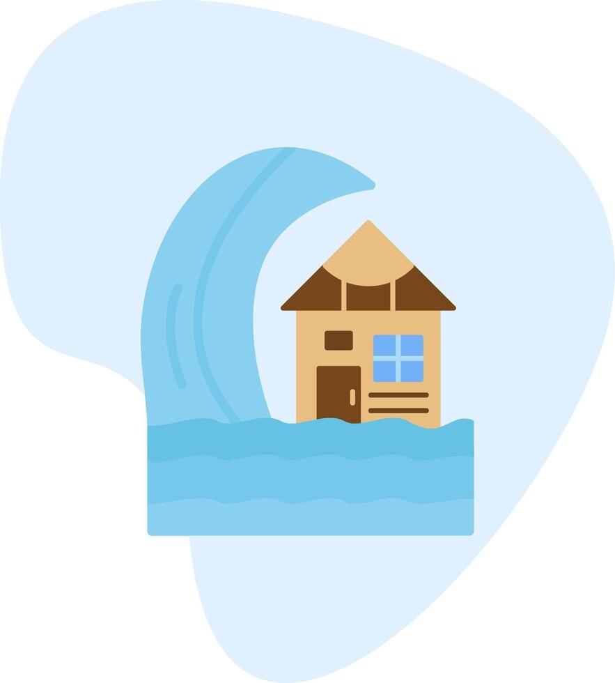 tsunami vector icono