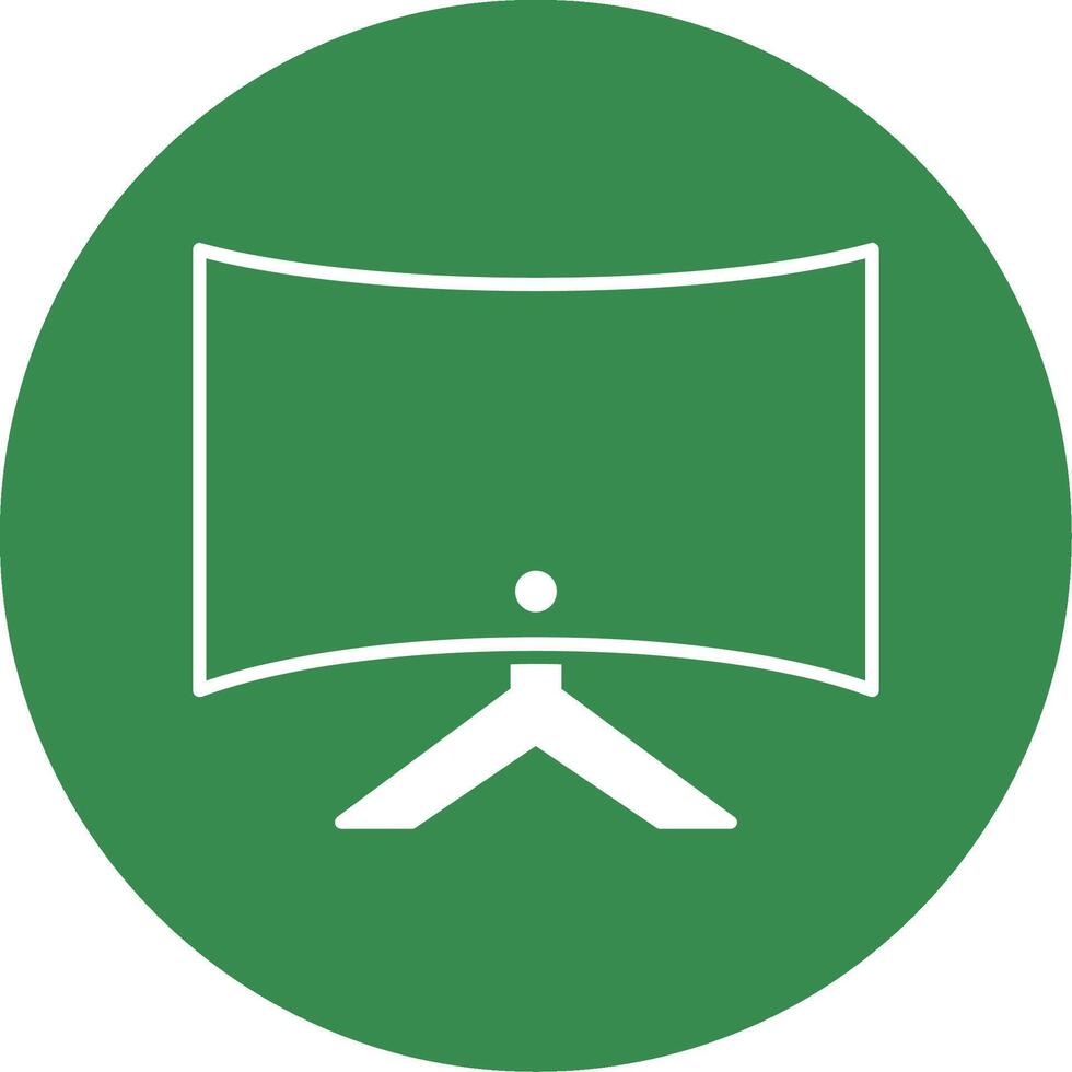 Computer Glyph Circle Icon vector
