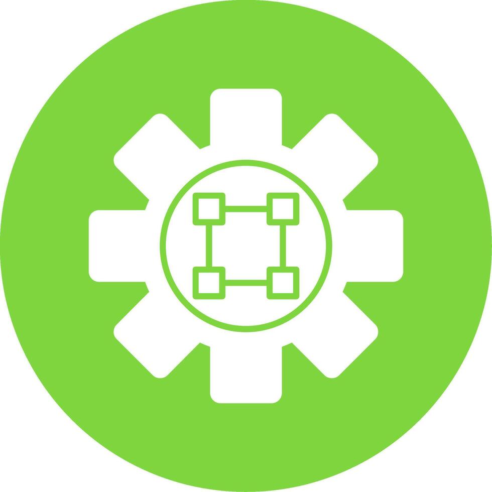 Text Editor Glyph Circle Icon vector