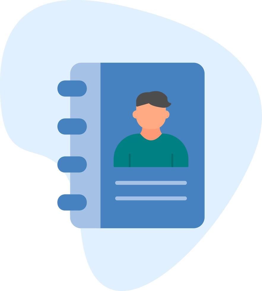 Contact Book Vector Icon