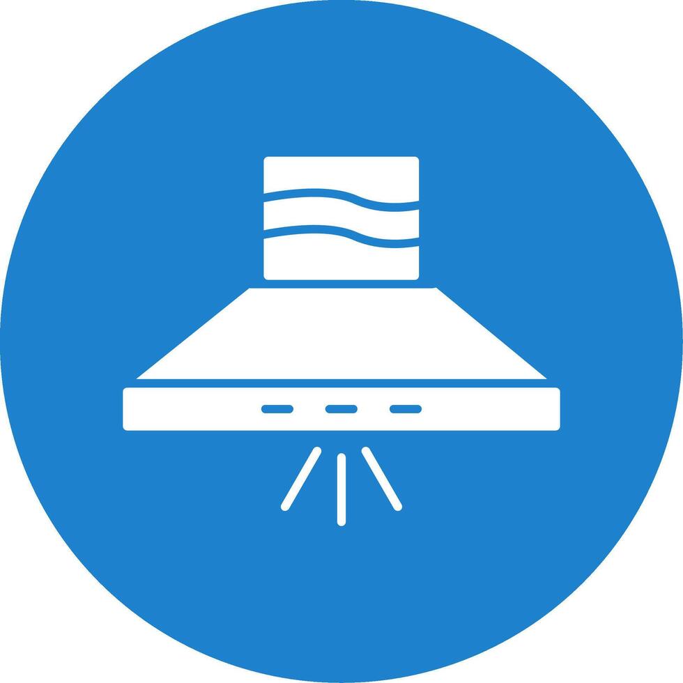 Kitchen Hood Glyph Circle Icon vector