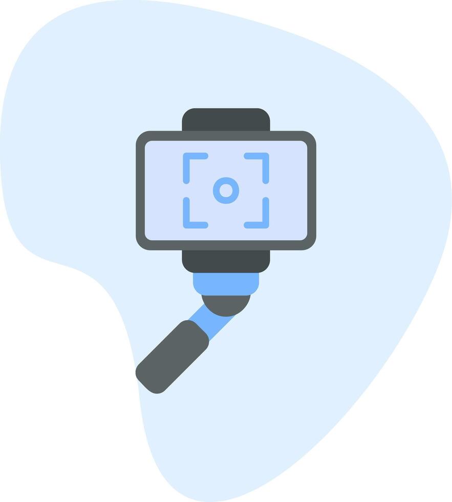 icono de vector de palo selfie