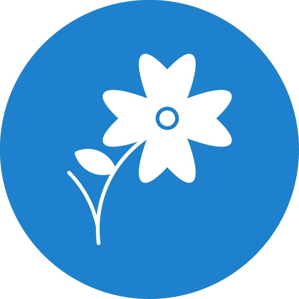 Acanthaceae Glyph Circle Icon vector