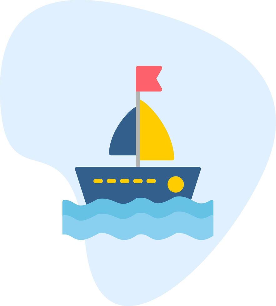 icono de vector de barco