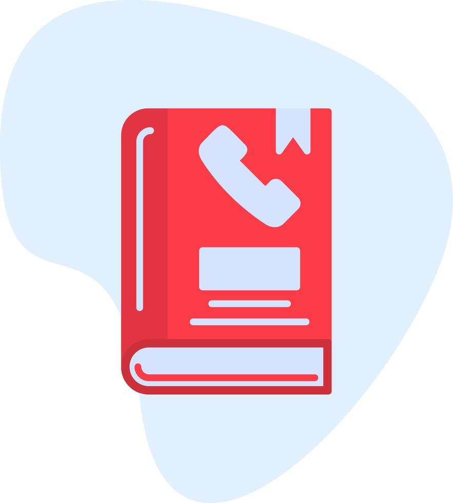Phone Book Vector Icon