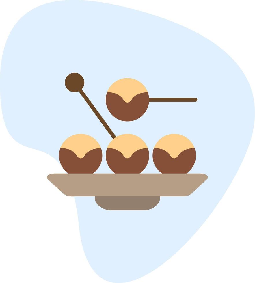 takoyaki vector icono