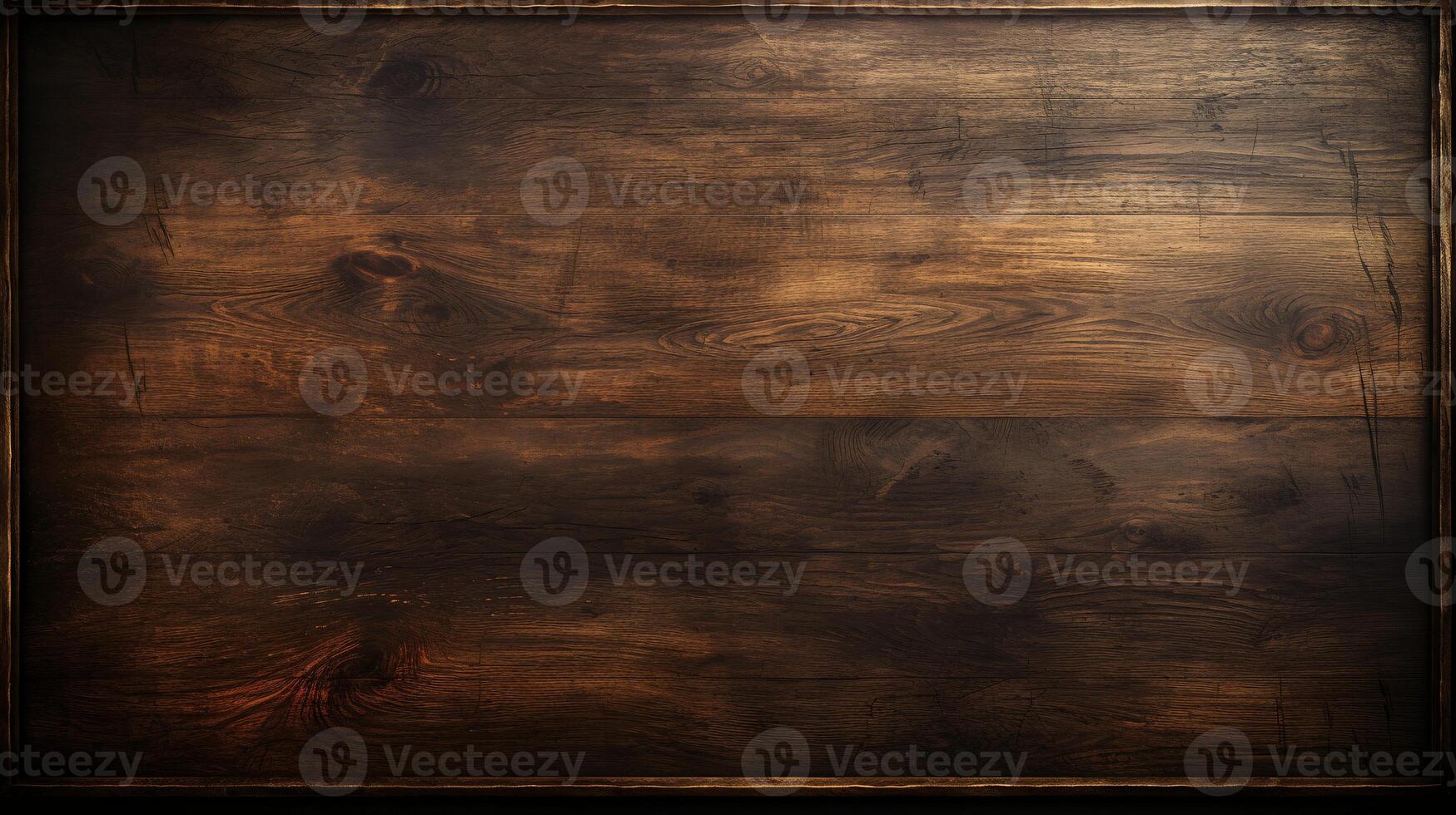 AI generated Empty wooden chalkboard on the wall Education concept with copy space photo