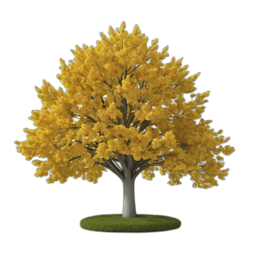 3d rendered Tulip tree png
