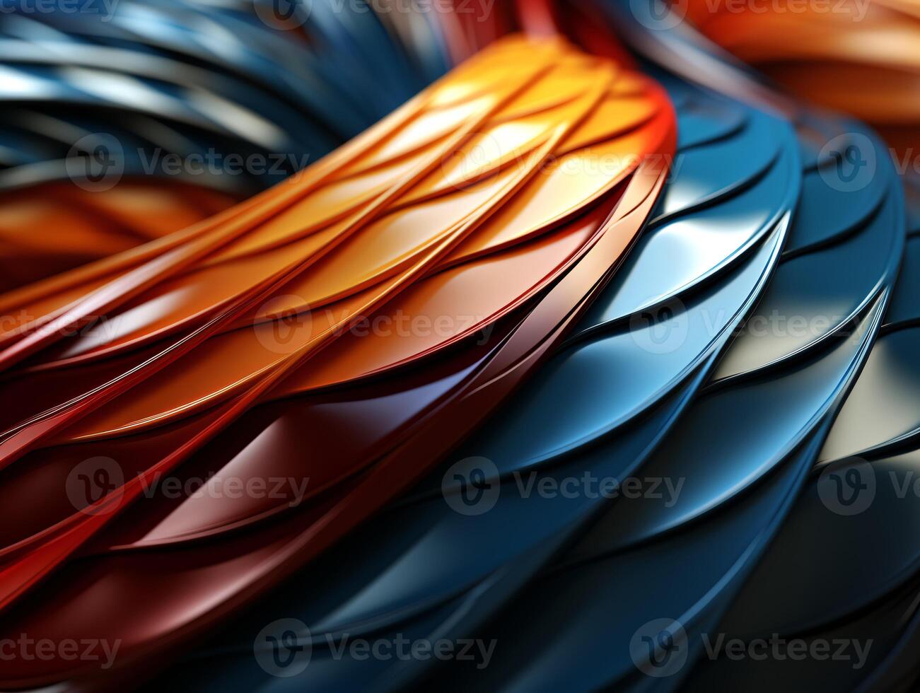 AI generated Modern colorful wave stripes pattern background photo
