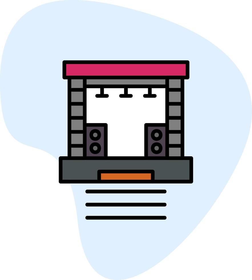 Stage Vector Icon