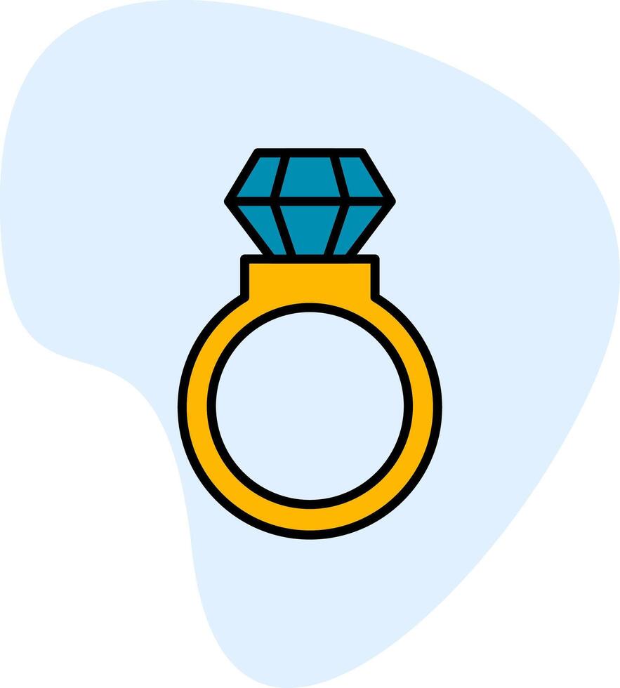 icono de vector de anillo