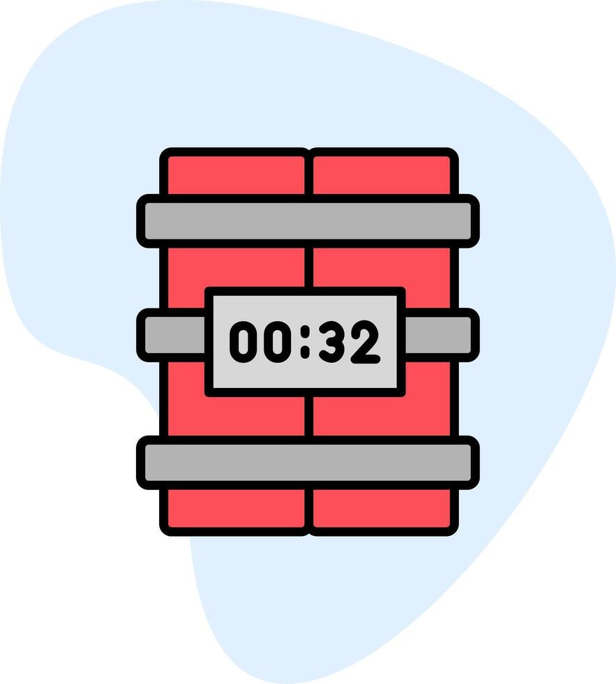 C4 Time Bomb Vector Icon