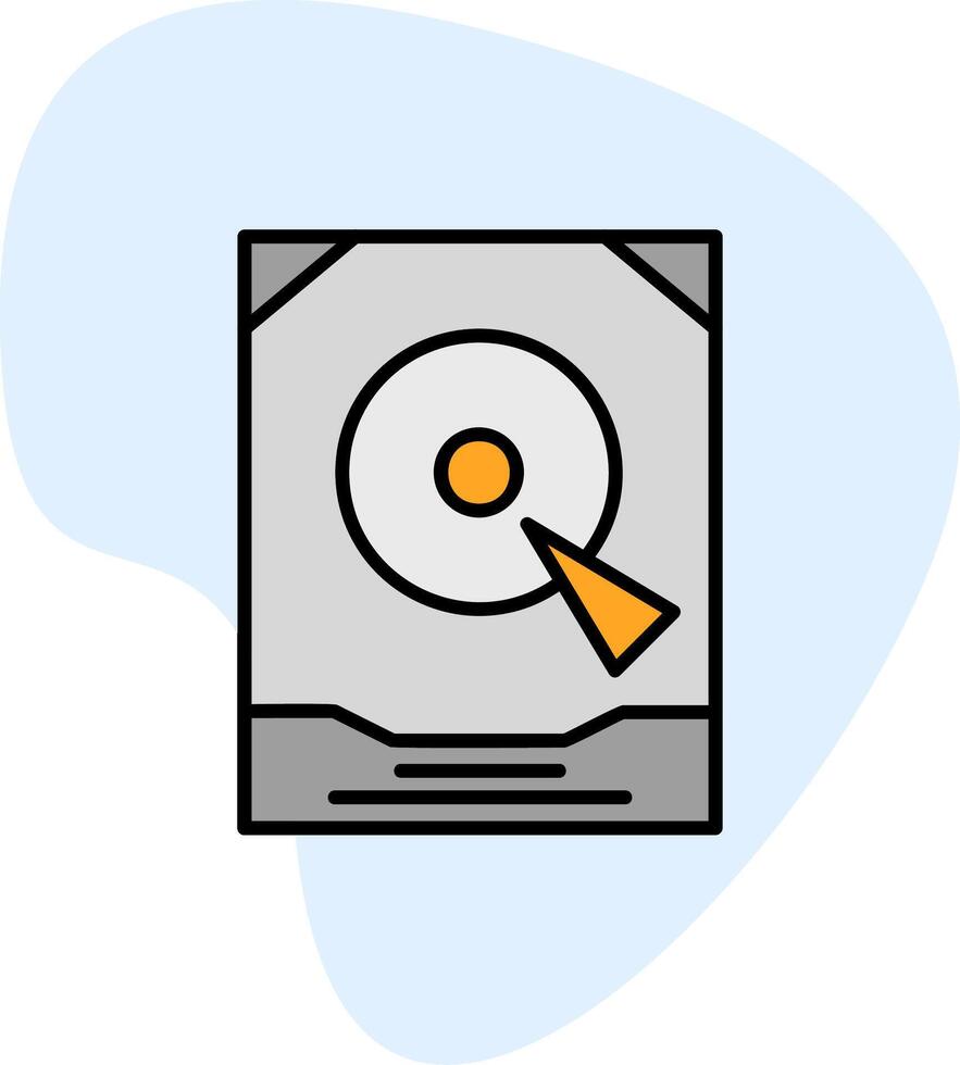 icono de vector de disco duro