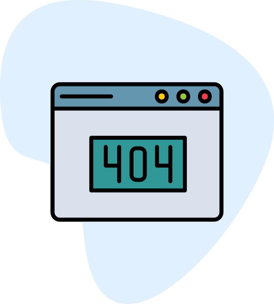 icono de vector de error 404