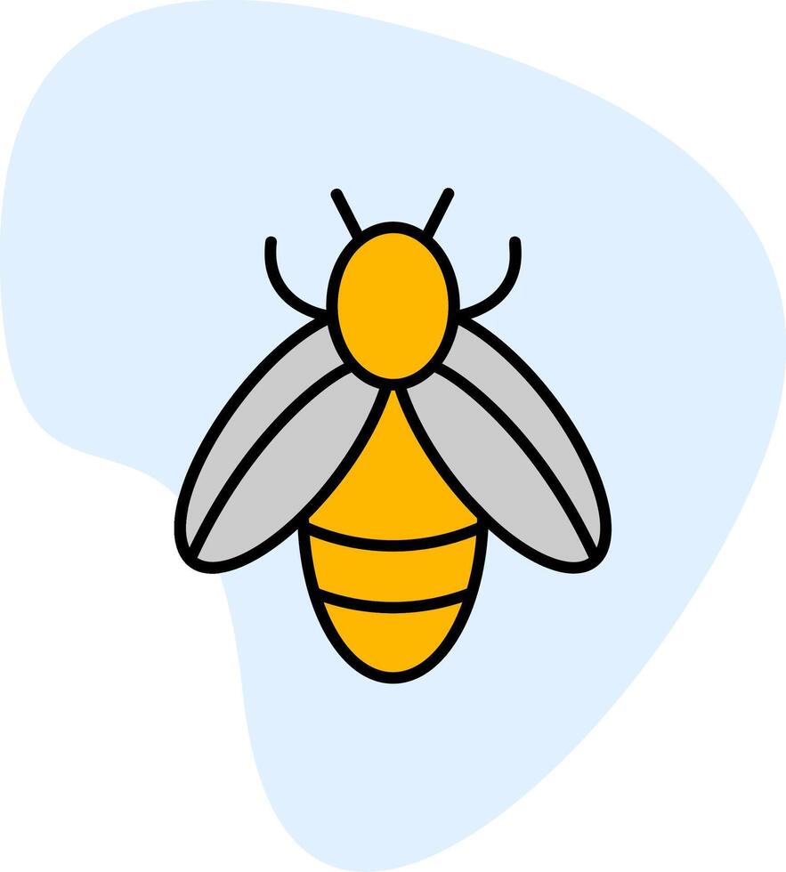 icono de vector de abeja