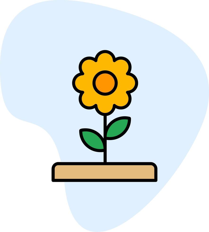 icono de vector de flor