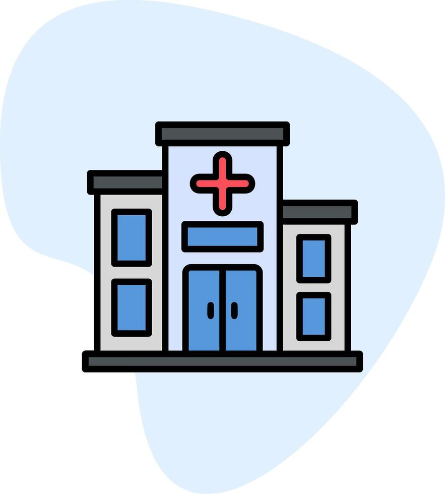 icono de vector de hospital